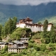 The Drukgyel Dzong (fortress) in Paro valley.